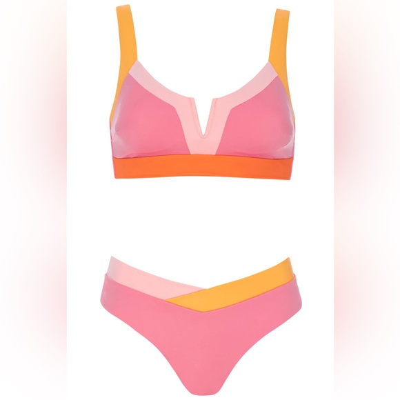 Vetchy Swim New Vetchy Small Vista Bikini Fiesta Tricolor Set